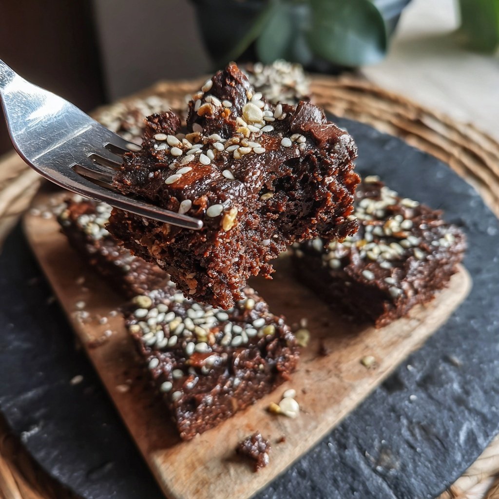 Chocolate Date Tahini Squares