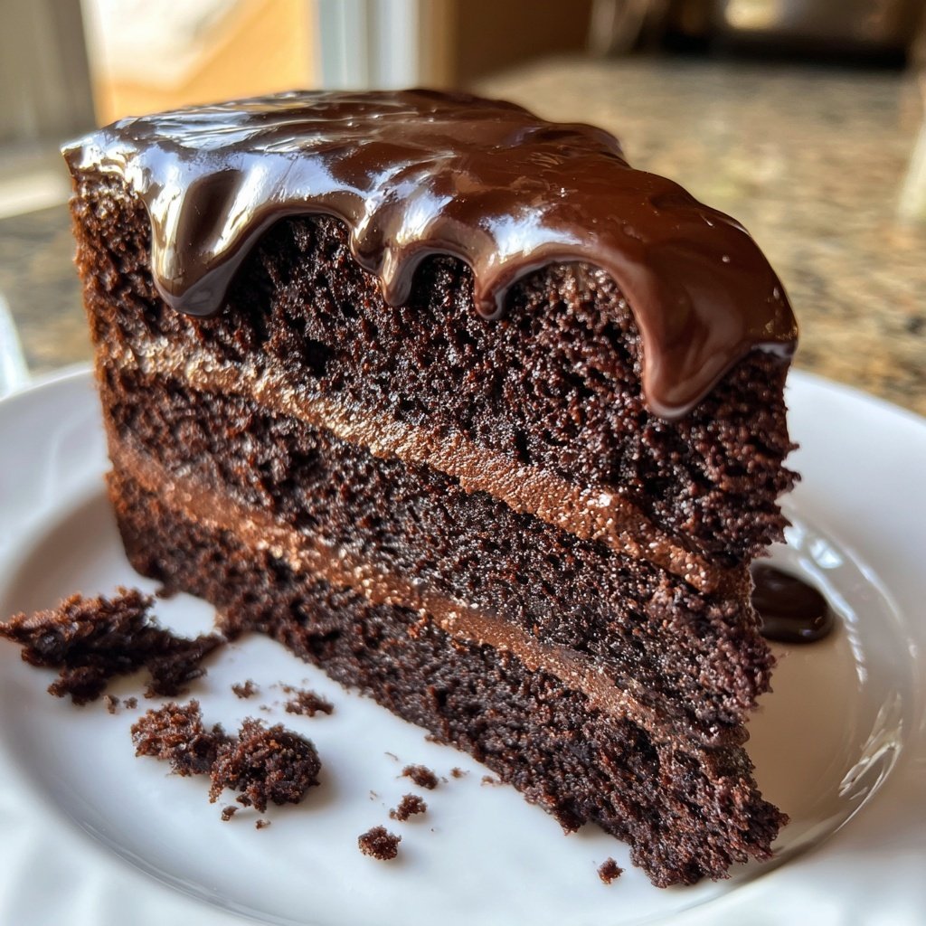 Chocolate Cake With Sour Cream Frosting
