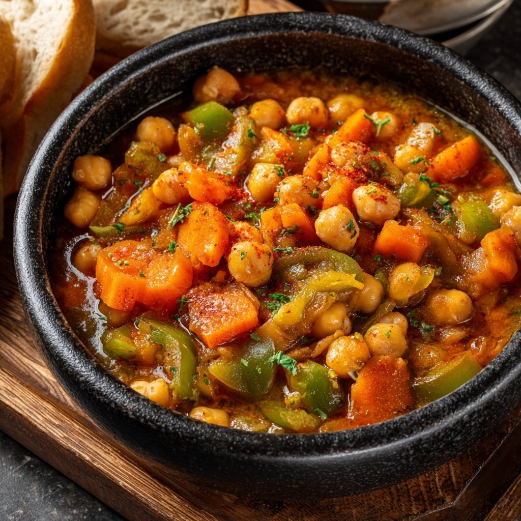 Healthy Crockpot Chickpea Stew