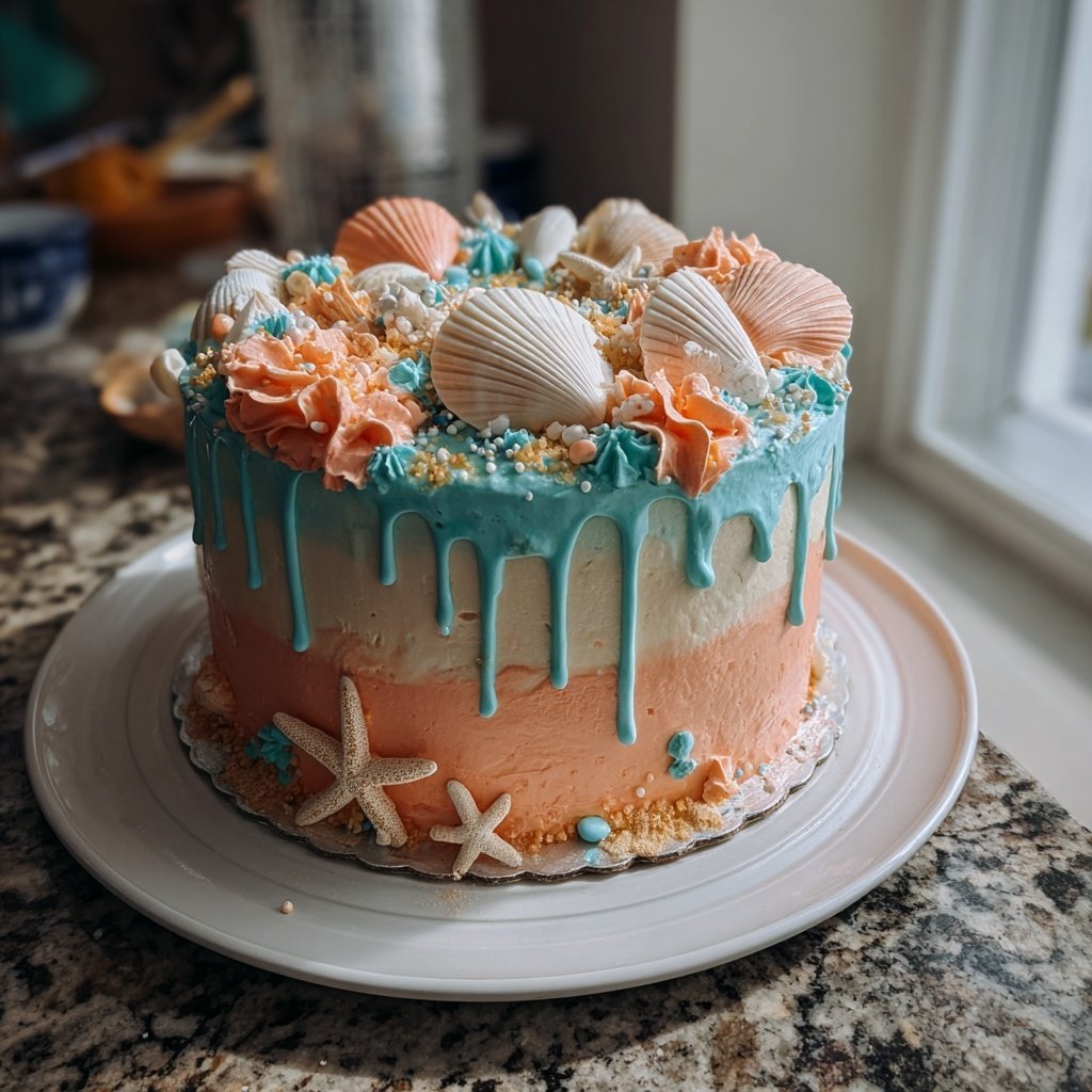 Ocean Inspired Pisces Cake