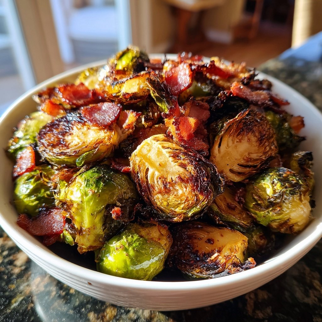 Roasted Brussels Sprouts With Bacon
