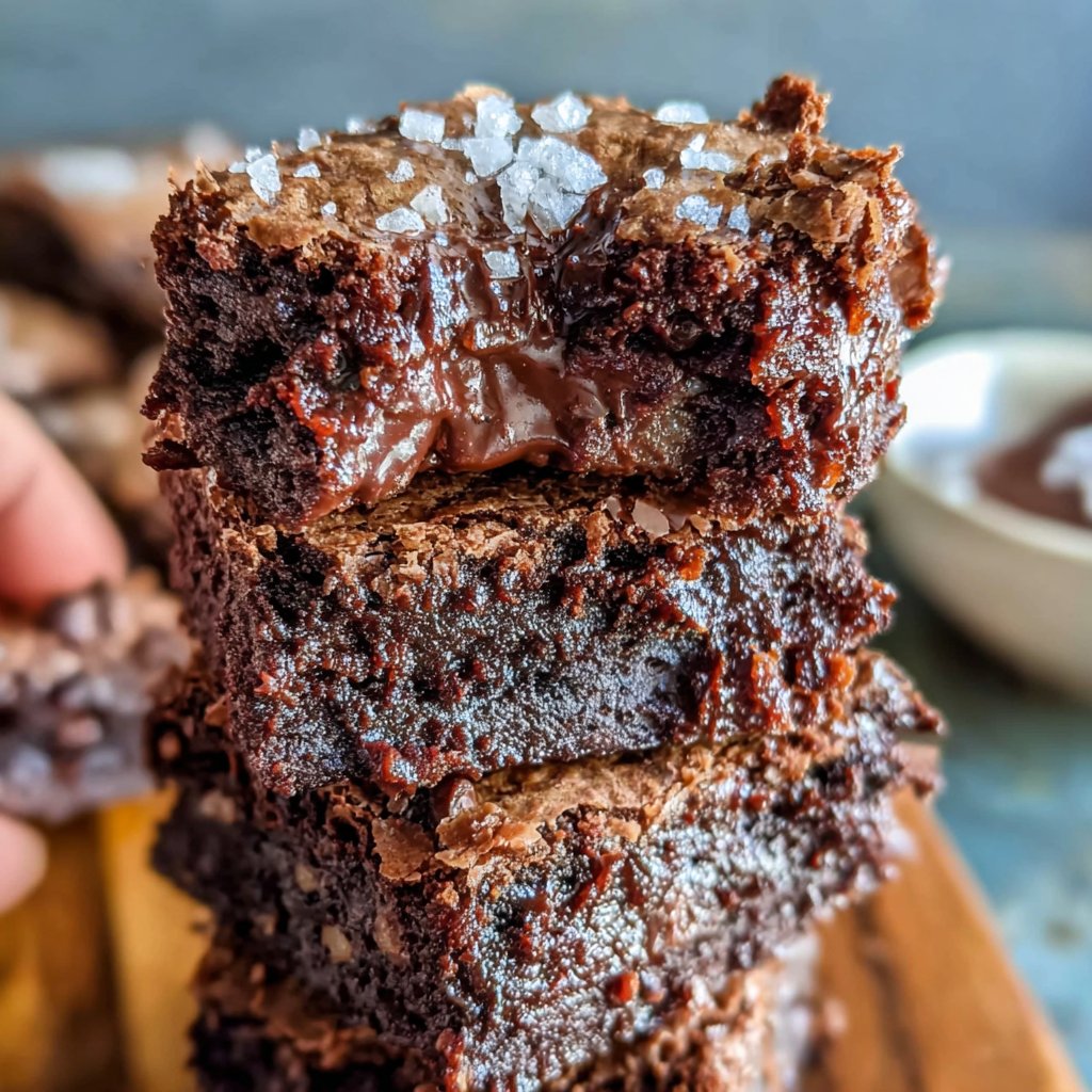 Thick Sourdough Fudge Brownies