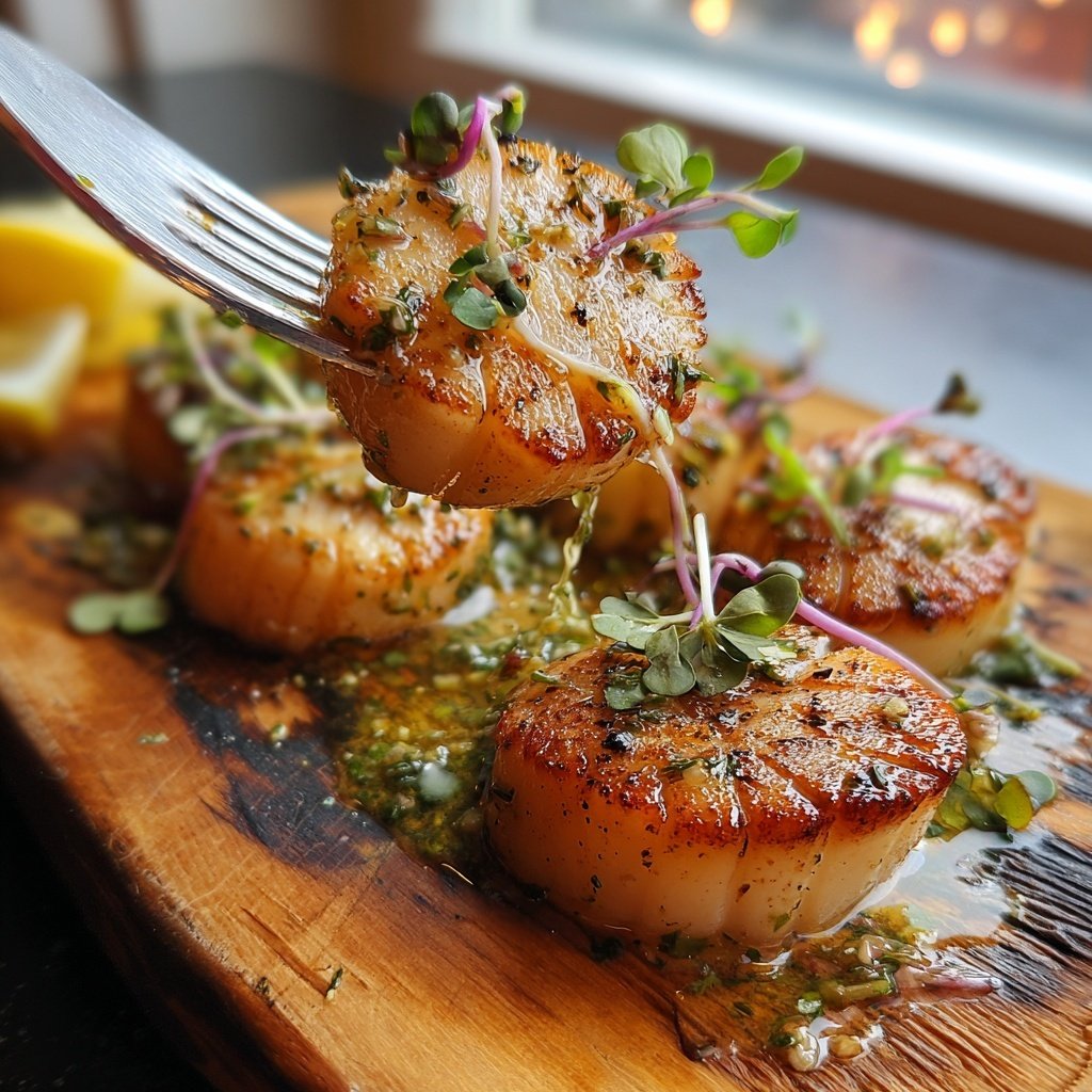 Romantic Seared Scallops