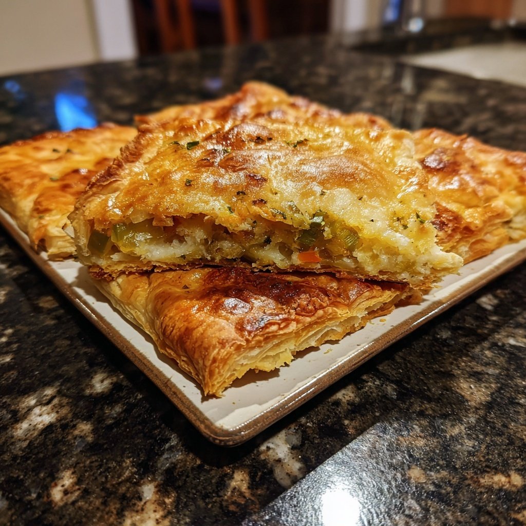 Super Bowl Savory Veggie Puff Squares