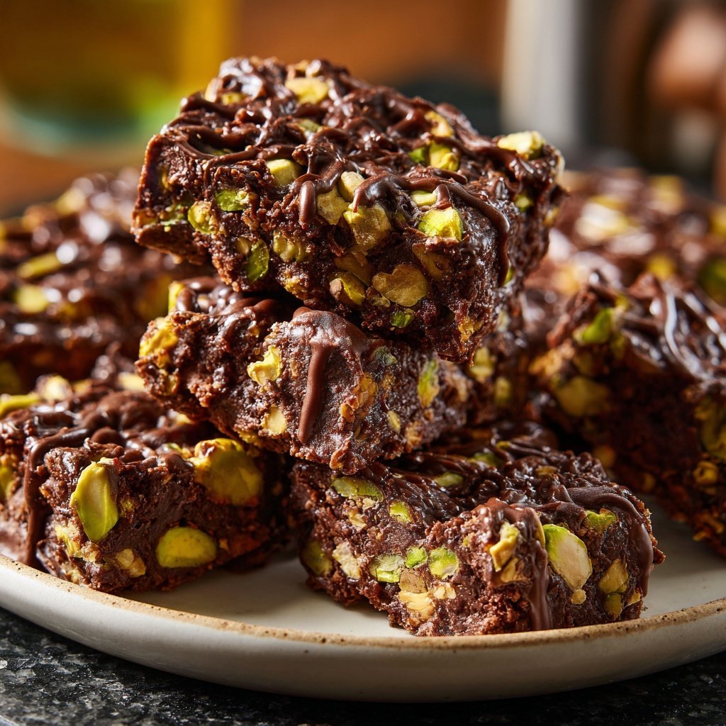 Chocolate Pistachio Snack Bars