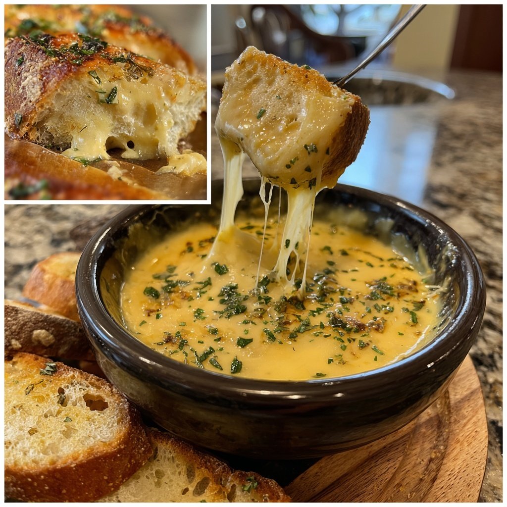 Fondue with Smoked Gouda Blend