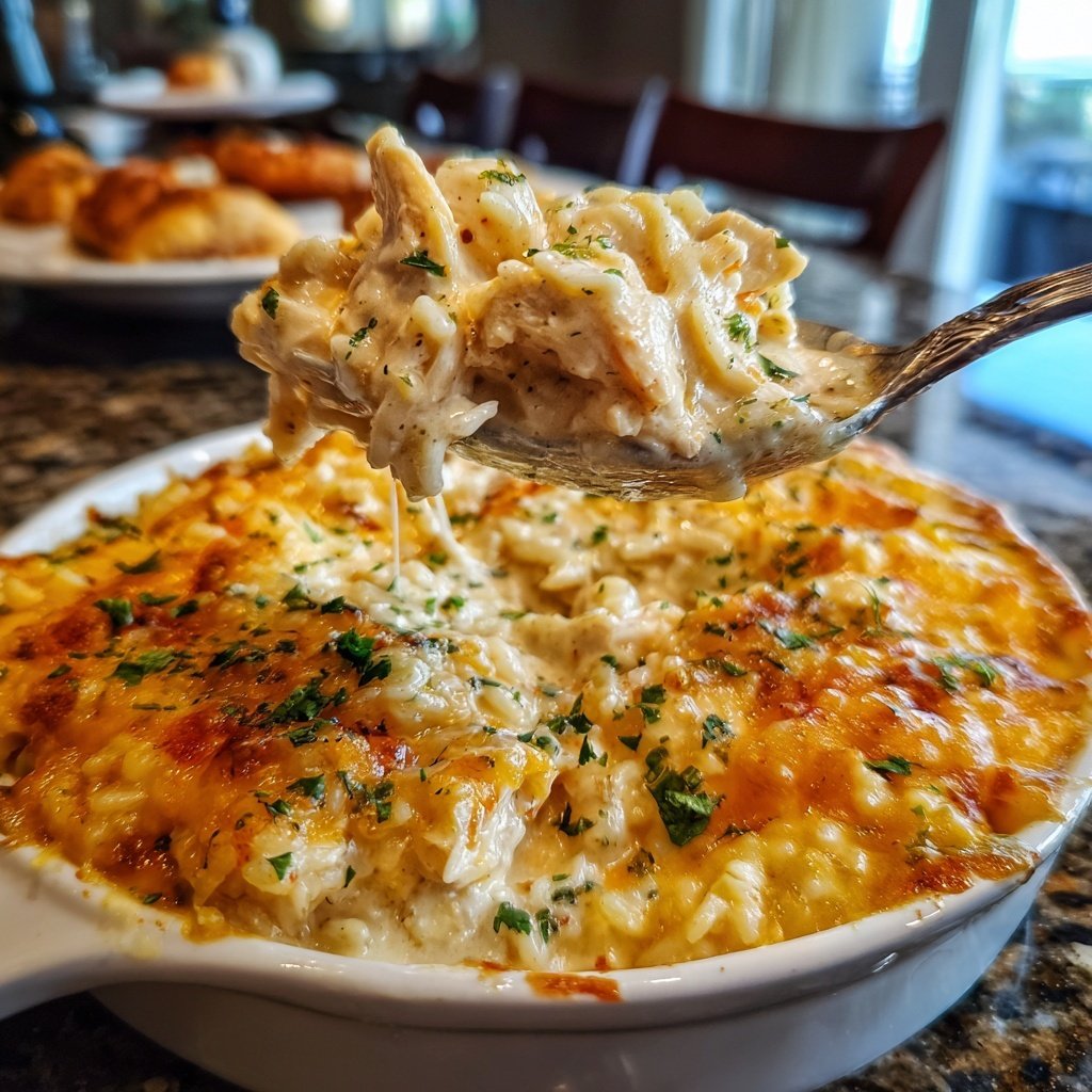 Creamy Chicken And Rice Casserole