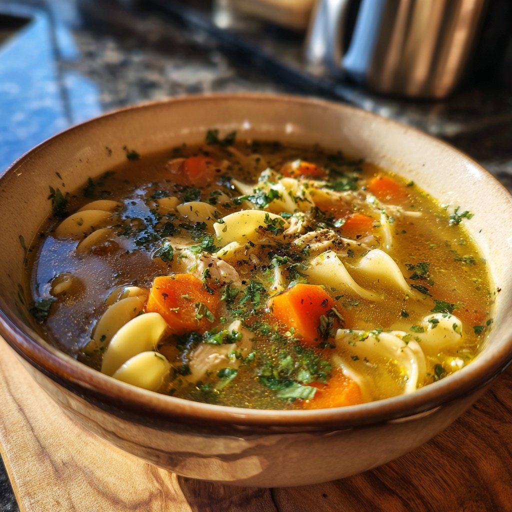 Spring Chicken Noodle Soup