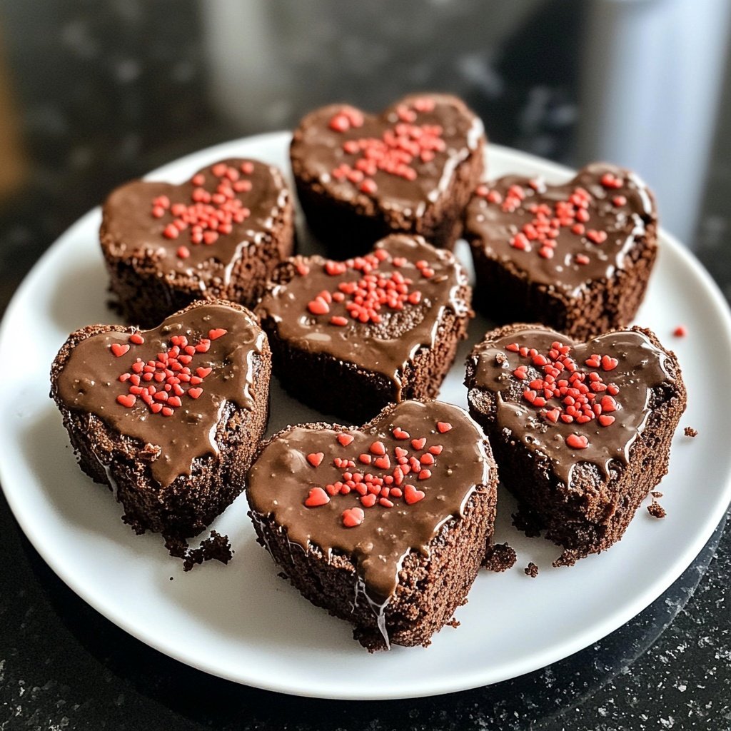 Valentines Treats Mini Brownie Hearts