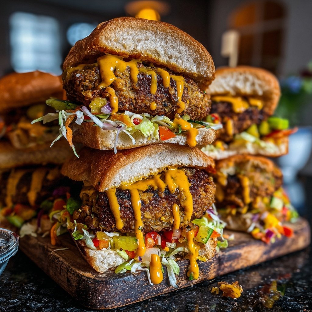Super Bowl Food Veggie Slider Platter