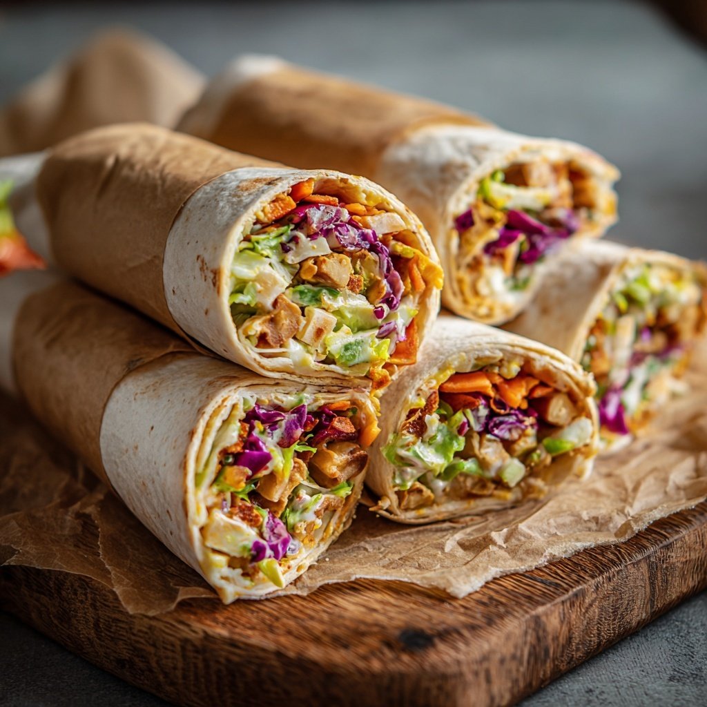 Healthy Lunch Chickpea Wraps