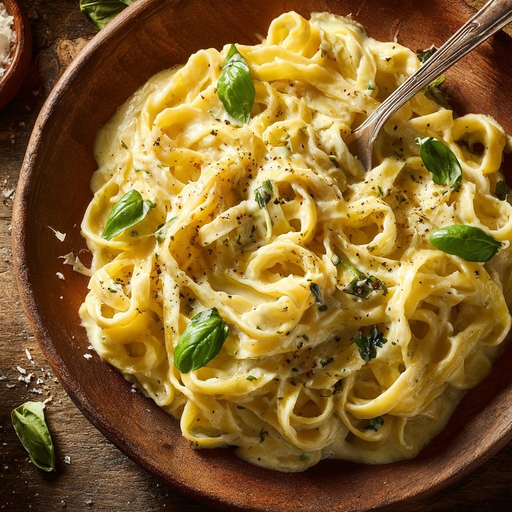 Lemon Cream Fettuccine