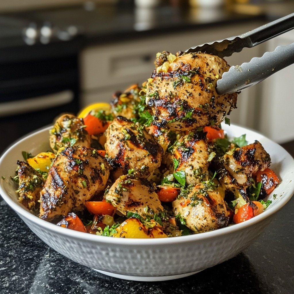 Grilled Lemon Herb Chicken Bowl