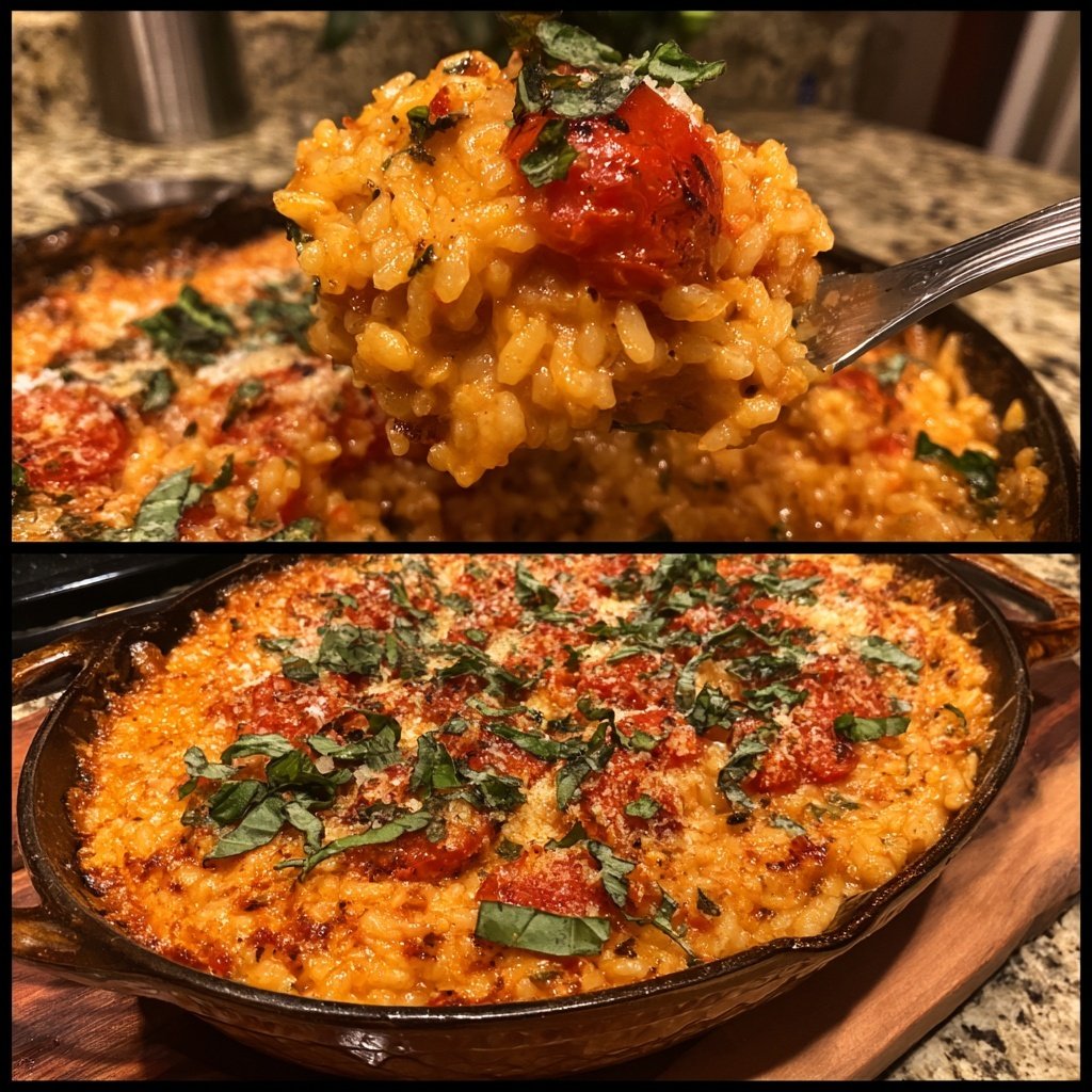 Creamy Tomato Rice with Herbs